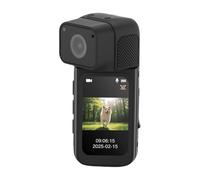 VBESTLIFE Fotocamera Usurata Dal Corpo da 2,7 K, Fotocamera Sportiva Indossabile da 64 GB da 170 ° con Cordino Magnetico e Lente Rotabile a 180 °, per Viaggiare, Camminare per Animali (BLACK)