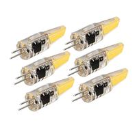 VBESTLIFE G4 LED COB Lampadina a Risparmio Energetico 6 Pezzi 500LM 220V per Lampada da Soffitto Lampada da Parete da Tavolo Materiale Gel di Silice Bianco Freddo Bianco Caldo Casa (caldo)