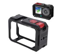 VBESTLIFE Gabbia per Fotocamera in Lega di Alluminio per Action Cam Action 6, Custodia Protettiva per Telaio di Espansione con Gabbia Fredda con Slitta Fredda, Filettatura da 1/4 di