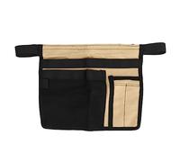 VBESTLIFE Grembiule per Attrezzi da Giardino, Tasche Multiple Durevoli in Tessuto Oxford Regolabile Marsupio per Attrezzi da Giardinaggio per Lavori in Giardino (Cachi e Nero)