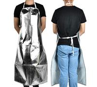VBESTLIFE Grembiule protettivo contro il calore per grigliare, grembiule in alluminio resistente al calore 1000 ° C Grembiule per alte temperature per sicurezza sul lavoro/barbecue/cucina