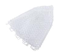 VBESTLIFE Guadino per Pesca a Mosca, Rete in Gomma Morbida Bianca Trasparente per Reti da Pesca e Rilascio di Trote per Accessori da 32 Cm