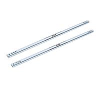 VBESTLIFE Guide per Cassetti Accessorio Hardware con Guida di Scorrimento a Sfera in Acciaio Durevole per Armadietti, 2 Pezzi/set, per Cassetti, Armadietti, Decorativi, 17 Mm, 450x0,7x0,3 Pollici