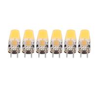 VBESTLIFE GY6.35 Lampadina COB a Risparmio Energetico da 5 W per Soggiorno, Lampada da Soffitto per Lampadari, Silicone Bianco Caldo 6 Pezzi