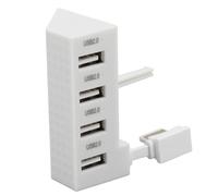 VBESTLIFE Hub USB 2.0 per S, da 1 a 4 Hub USB 2.0 Adattatore di Espansione Splitter USB con Trasmissione Ad Alta velocità, Plug And Play, per Console Slim