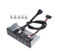 VBESTLIFE Hub USB Pannello Frontale da 5,25 Pollici, USB 3.2 GEN1 X 5, Controllo Principale GL3510, velocità Interfaccia 5 Gbps, per 8 10 2003, per OS X, per LINUX