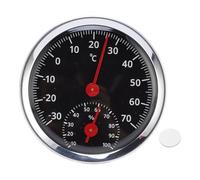 VBESTLIFE Igrometro del Termometro per Auto, Meccanico Senza Batteria Esterna Interna con Alta Precisione da -30 ° C a 70 ° C Ranna per Casa, Auto, Serra