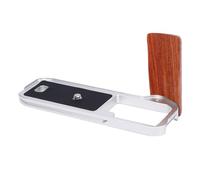 VBESTLIFE Impugnatura per Fotocamera a Forma di L con Piastra a Sgancio Rapido Adatta per GFX 100RF, Struttura in Lega di Alluminio e Legno per la Stabilizzazione (SILVER)