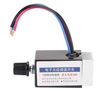 VBESTLIFE Interruttore Universale per regolatore di velocità Motore DC 12V / 24V per termoventilatore per Camion, sbrinatore, ventole