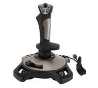VBESTLIFE Joystick di Volo per PC, di Controllo di Volo con Funzione di Vibrazione e Controlli 'acceleratore, Stick di Volo Cablato USB per PC per 7 8 10 11
