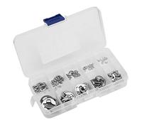 VBESTLIFE Kit anello di fissaggio anello di sicurezza per anello elastico in acciaio inossidabile 304 da 120 pezzi 1,5 mm-10 mm