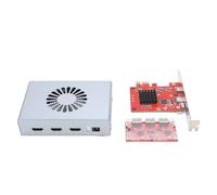 VBESTLIFE Kit Fusore DMA, Sintetizzatore HDMI a 2 Porte con Display Overlay 4K a 60 Hz, Trasmissione Senza Perdita di Dati per Giochi e Videoconferenze su Due PC