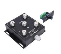 VBESTLIFE Kit Interruttore Antenna Coassiale Remota, Interruttore Antenna Coassiale HF a 4 Canali 1 Uscita con Connettore SO-239 PEP 1,8-60 MHz da 500 W, per Radioamatori (AT14 +