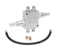 VBESTLIFE Kit Valvola Ammortizzatore per Mini Escavatore, Acciaio Legato Completamente Assemblato per un Movimento Controllato e Fluido con Tubo Idraulico da 1/4 di Pollice, Giunto