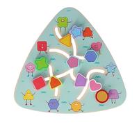 VBESTLIFE Labirinto in Legno per Bambini, Divertente attività di Abbinamento per Il Riconoscimento della Forma, Gioco Educativo per abilità Motorie Fini (Forma Gioco in Movimento)