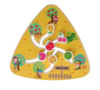 VBESTLIFE Labirinto in Legno per Bambini, Divertente attività di Abbinamento per Il Riconoscimento della Forma, Gioco Educativo per abilità Motorie Fini (Gioco di Movimento della Frutta)