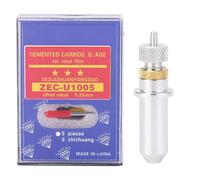 VBESTLIFE Lama per Plotter Lama per Taglierina per Vinile, 15 Lame da Taglio di Precisione in Acciaio Al Tungsteno con Supporto per Vinile Adesivo, Creazione di Insegne, 30/45/60 Gradi, Albero da
