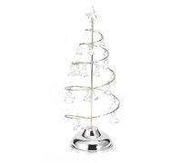 VBESTLIFE Lampada per Albero di Natale in Cristallo, 13 Pollici 27 LED Scrivania da Comodino Luce Notturna in Cristallo Decorazione da Tavolo Luce LED a Batteria, per Matrimoni a casa