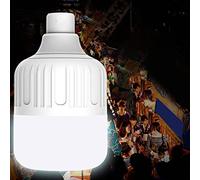 VBESTLIFE Lampadina di Emergenza a LED Ricaricabile a Risparmio Energetico per Interruzione di Corrente nel Mercato Notturno All'aperto Bianco