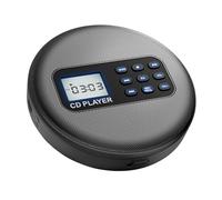 VBESTLIFE Lettore CD Portatile con Bluetooth, Batteria Ricaricabile e Doppi Altoparlanti, Protezione Anti-salto per Uso in Auto e a Casa, Riproduce CD CD R MP3