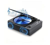 VBESTLIFE Lettore CD Portatile, Lettore CD Radio FM Bluetooth 5.1 con Telecomando, per la Riproduzione di Musica Yoga in Ufficio a Casa (BLACK)