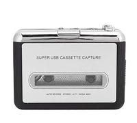 VBESTLIFE Lettore di Cassette, Music Player con Cavo USB, Convertitore di Cassette standalone Convertitore da Cassetta USB a mp3,