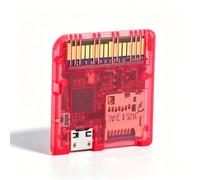 VBESTLIFE Lettore di Schede di Gioco Open Source per DS, DSi, DSiLL XL, 2DS, 3DS, Nuove Console 3DS XL LL, Lettore di Schede di Gioco con Doppia Alimentazione da 6 MB/s (Rosso trasparente)