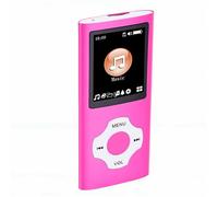 VBESTLIFE Lettore MP3 con Bluetooth 5.3, Lettore Audio Musicale Portatile con Schermo da 1,8 Pollici, con Funzione di Registrazione e Radio FM, per Bambini Adulti e Anziani (PINK)