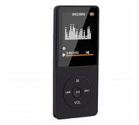 VBESTLIFE Lettore MP3, Lettore Musicale HiFi con Schermo LCD da 1,8 Pollici con BT 5.3, FM, Registrazione, EBook, Supporta Scheda da 128 GB, per Sport, Corsa, Escursionismo, Viaggi (BLACK)