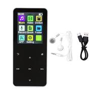 VBESTLIFE Lettore MP3, Lettore Musicale Portatile Touch Screen Bluetooth da 1,8 Pollici con Riduzione del Rumore, Durata della Batteria di 8 Ore per Riproduzione Musicale Senza Perdite (grigio