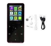 VBESTLIFE Lettore MP3, Lettore Musicale Portatile Touch Screen Bluetooth da 1,8 Pollici con Riduzione del Rumore, Durata della Batteria di 8 Ore per Riproduzione Musicale Senza Perdite (PINK)