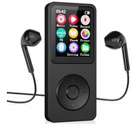 VBESTLIFE Lettore MP3 Portatile Bluetooth 5.4 con Schermo LCD da 2,4 Pollici, Radio FM, Registratore Vocale, Lettore di Ebook e Video, Ideale per Sport All'aria aperta. (Con scheda di memoria 64G)