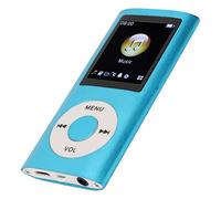 VBESTLIFE Lettore MP3 Portatile, Lettore Musicale Lossless con Schermo LCD da 1,8 Pollici, Corpo in Lega di Alluminio, Riproduzione di 8 Ore, Supporta MP3 WMA FLAC APE (BLUE)