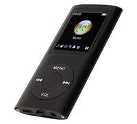 VBESTLIFE Lettore MP3 Portatile, Lettore Musicale Lossless con Schermo LCD da 1,8 Pollici, Corpo in Lega di Alluminio, Riproduzione di 8 Ore, Supporta MP3 WMA FLAC APE (BLACK)