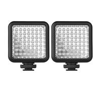 VBESTLIFE Luce per Visione Notturna IR da 2 Pezzi, 49 LED Ad Alta Potenza Lunghezza D'onda 850 Nm Portata di Illuminazione di 20 M, con 3 Supporti per Slitta Fredda, USB C Ricaricabile