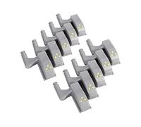 VBESTLIFE Luci a LED Lampadina a Cerniera Universale Cabinet Cabinet 10 Pz per di casa Calda/Fredda Bianca(Bianco)