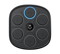 VBESTLIFE Macchina da Boxe Musicale Intelligente con Guantoni da Boxe, Allenatore di Boxe Musicale Montato a Parete, Attrezzatura Elettronica per Allenamento di Boxe a velocità Regolabile