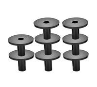 VBESTLIFE Manicotti per Piatti Tamburo in Plastica Nera, 8 Pezzi Portatili per Set di Batteria, Accessori per Batteria per il Miglioramento del Suono, Superficie Liscia Antiruggine, Parti di