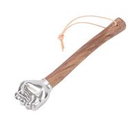 VBESTLIFE Martello a Mano, Testa in Acciaio Inossidabile Stile Strano, Manico in Legno Anti -slip, Martello per Utensili Versatili per il Giardinaggio delle Costruzioni (Testa a pugno)