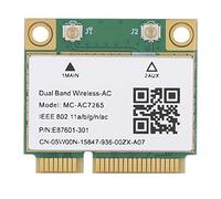 VBESTLIFE MC-AC7265 Mini PCI-E 1200Mbps 2.4G/5G Dual Band Bluetooth 4.2 Scheda WiFi Wireless per Desktop, all in One, Piccolo Chassis, Notebook