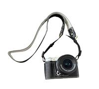 VBESTLIFE Mezza Custodia per Fotocamera in Pelle PU Antigraffio con Tracolla Compatibile con Fotocamera X M5, Custodia Protettiva Portatile con Fondo Magnetico (BLACK)