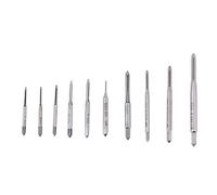 VBESTLIFE Micro Taps, M1 a M3.5 Maschi a Mano per Filettatura a Macchina Maschi a Filettatura per maschiatura per maschiare Varie filettature (Confezione 10 Pezzi)