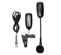 VBESTLIFE Microfonico Wireless per Sassofono, Trasmettitore e Ricevitore Omnidirezionale a Clip da 2,4 GHz con Collo D'oca flessibile.