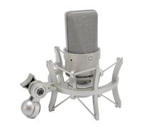 VBESTLIFE Microfono a Condensatore Studio, Microfono Professionale Diaframma 26 Mm con Parabrezza Cavo XLR SUCCHI (GOLD)