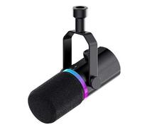 VBESTLIFE Microfono Dinamico, Microfono per PC per Registrazione Podcast USB XLR per Voce, Effetti Luce RGB, Microfono da Studio in Metallo con Disattivazione Audio, Uscita USB C, Jack per