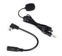 VBESTLIFE Microfono Esterno Nero da 3,5 mm Clip su Microfono + Cavo Adattatore, antirumore a Bassa impedenza per Hero4 3/3 +/Hero4