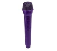 VBESTLIFE Microfono Falso, Microfono Realistico in Plastica Simula L' della Pratica del Parlato per il Karaoke Divertente Stadio, Festa di Compleanno in Costume (viola scuro)