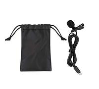 VBESTLIFE Microfono Lavalier, Mini Microfono Clip-On Piccolo Spinotto USB con Piccolo Microfono di Registrazione Compatibile con Il Cellulare Android