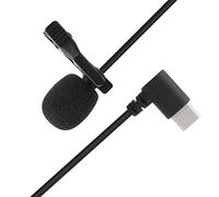 VBESTLIFE Microfono Lavalier, Mini Microfono di Registrazione di Tipo C per Trasmissione Live del Telefono Cellulare, Nessun Driver Richiesto