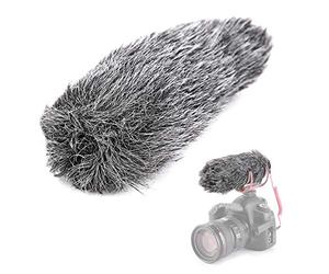 VBESTLIFE Microfono parabrezza peloso, peluria vegetale peloso paravento scudo microfono parabrezza peloso per ROD, microfono VideoMic GO per registratore esterno